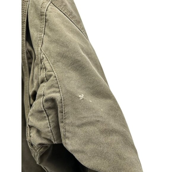 Cabelas Jacket Men 2XLarge Brown Sherpa Lined Cotton Collar Full Zip Heavy Work - Picture 13 of 13